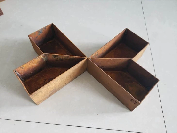 Outdoor Flowerpot Corten Steel Planter Pot