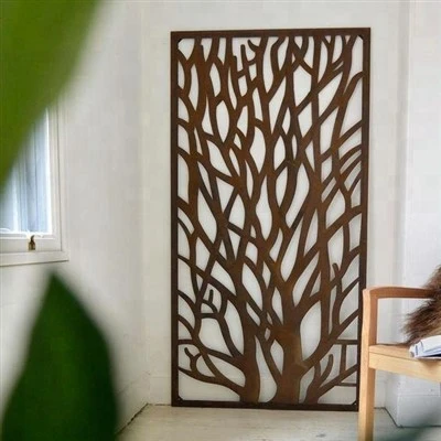 Metalen lasergesneden metalen hek