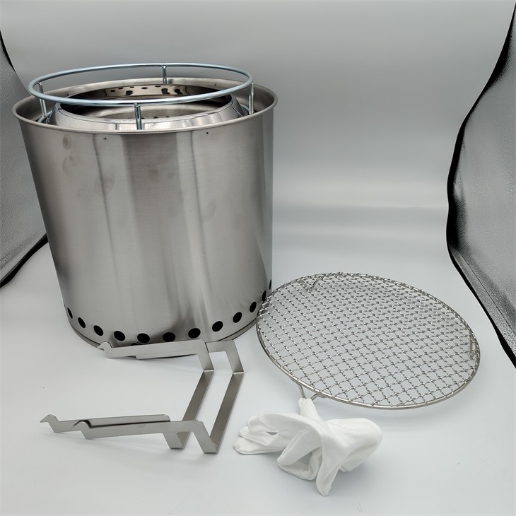 Solo Fire Pit Stainless Steel Summit Smokeless Serenade Stove