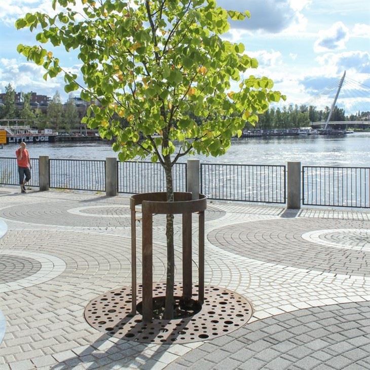 Metal Made Urban Tree Grate Steel Tree Grate